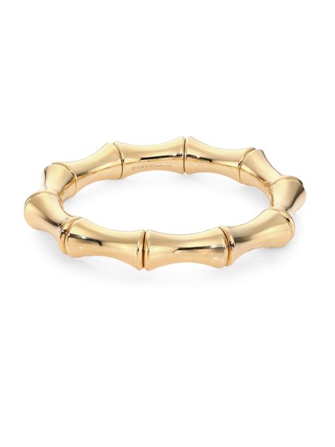 gucci bamboo gold bracelet|Gucci horsebit bangle.